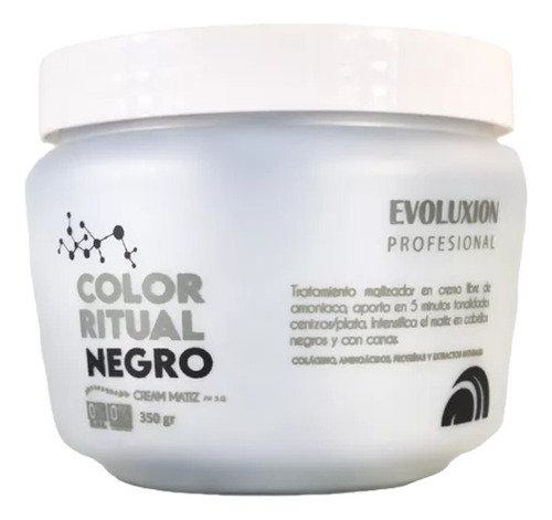 Masc Matizadora Negra Para Cabello Plata,cenizo Evoluxion