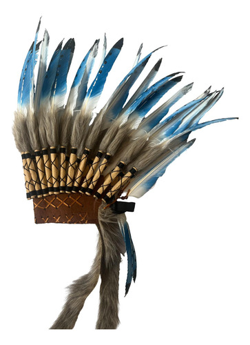 Sombrero Indio De Jefe Americano, De Plumas, Accesorios Para