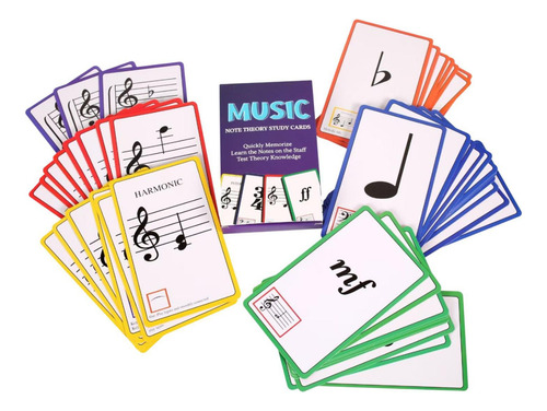 Cartões De Flash Musicais Notas De Piano De Flashcards,