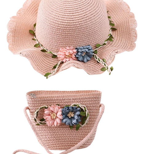 Sombrero De Sol Para Niños, Gorro De Playa, Bolso De Mano