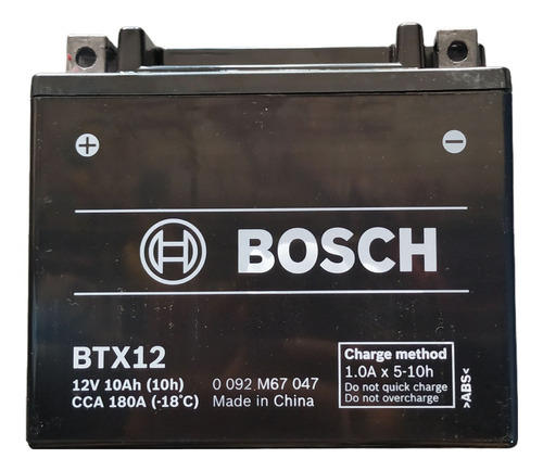 Bateria Bosch Btx12 Ytx12-bs Moto Suzuki Kawasaki Yamaha Ra