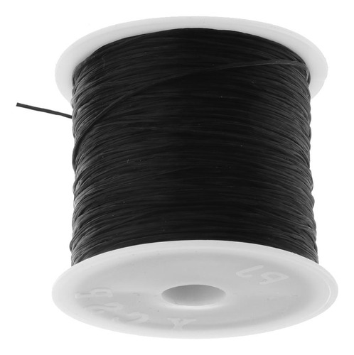 Elástico Cordón De Cadena 50m Accesorios Negro Negro Negro