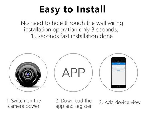 Mini Cámara Espía Con Visión Nocturna Wifi Por Infrarrojos