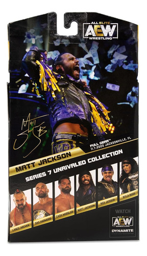 Matt Jackson Aew Unrivaled Series 7 #56 Jazwares 6.5 Pulg.
