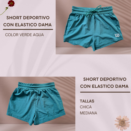 Short Deportivo Wilson Para Mujer Running Yoga Ciclismo