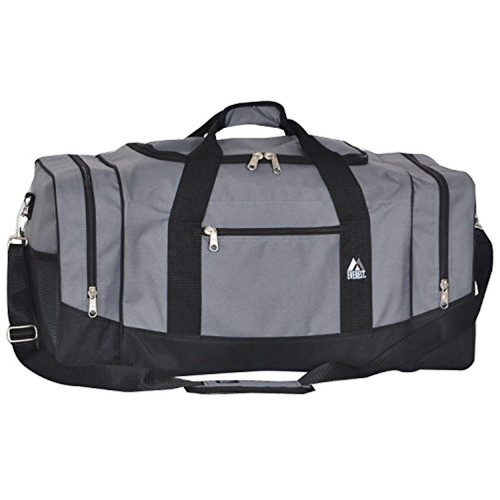 Everest Sporty Travel Duffel Bag, Gris Oscuro