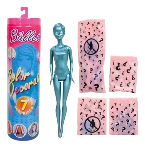 Muñeca Beauty Barbie Color Reveal Sorpresa Cambia Con Agua 