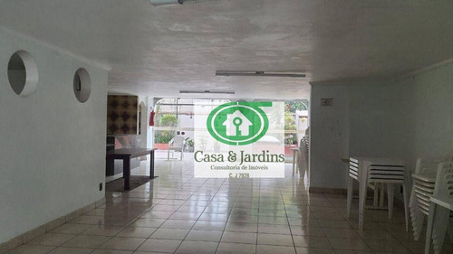 Imagem 28 de 30 de Cobertura Duplex No Boqueirão/vila Rica - Av. Washington Luiz. - R$ 1.250.000, - Santos - Co0241