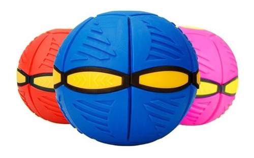 Imagen 3 de 6 de Pelota Voladora Frisbee Disco De Colores Flat Ball