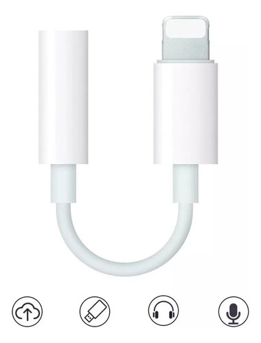 Cable Adaptador Audio Lightning A Jack 3.5 Aux Para iPhone