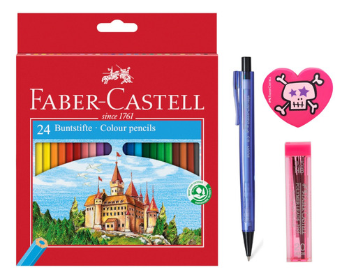 Colores Faber-castell Hexagonales X24 + Promocion