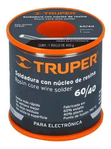 SOLDADURA ESTAÑO/PLOMO 60/40 - WELDER POWER - Premium welding products.