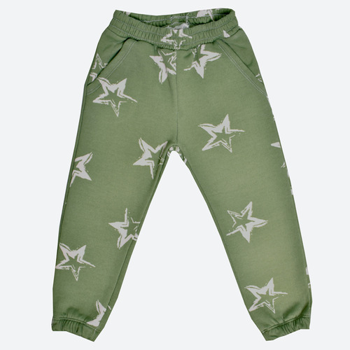 Babucha Jogger Nene Niño Friza Estrellas