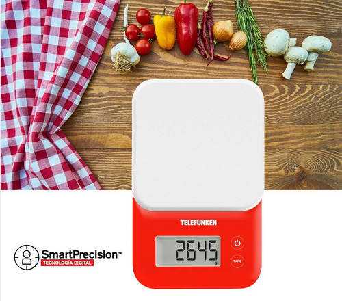 Imagen 5 de 5 de Balanza De Cocina Digital Alta Precision Telefunken 3kg Jmp