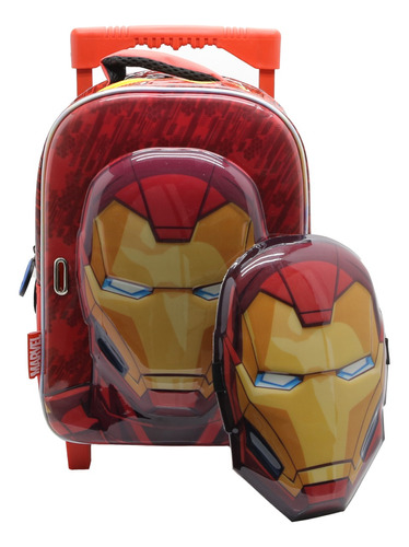 Mochila Con Carro 12 Pulgadas Cresko Marvel Ironman