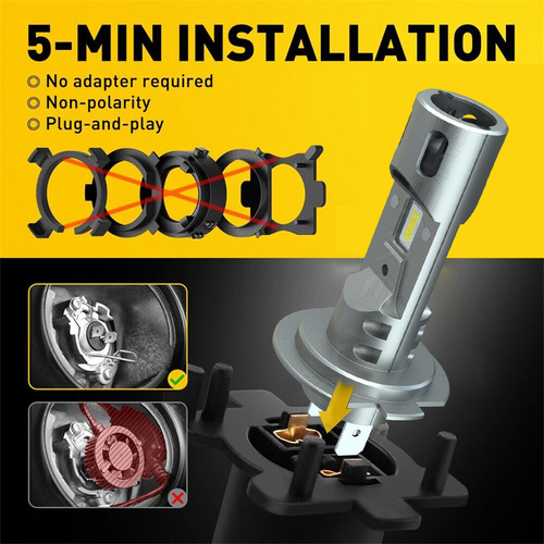 Para Faros Bmw 128i 135i 320i 325i 328i H7
