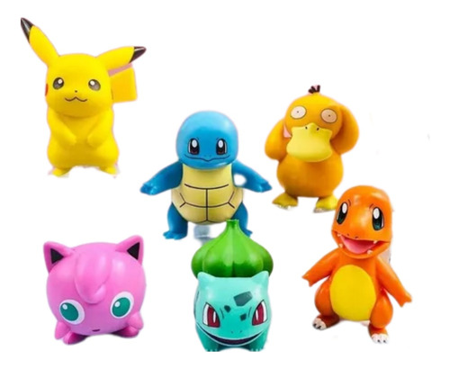 Set De 6 Figuras Pokémon 5-7 Cm