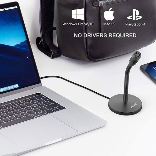 Microfone condensador Fifine K050 Usb Studio Podcast Pie U1