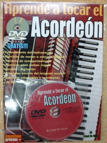 Aprende A Tocar El Acordeon Metodo De Aprendizaje Con Dvd