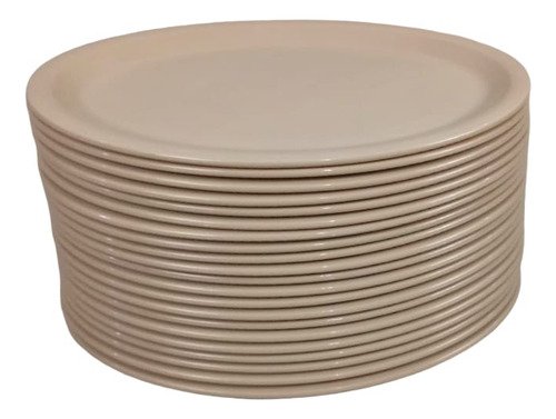 Plato Tampiqueño Ovalado Beige (6 Pieza)