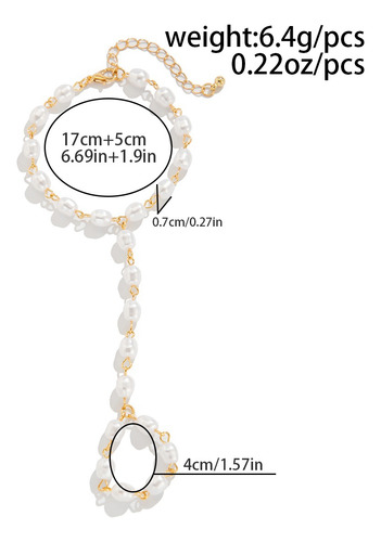 1 Par De Elegantes Pulseras Con Forma De Dedo Con Forma De C