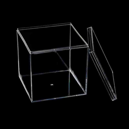 Caja De Almacenamiento De Acrílico Transparente Con Tapa De