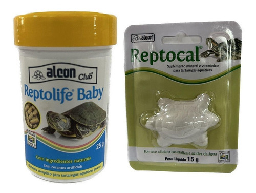 Alimento Reptolife Baby 25g + Suplemento Reptocal 15g Alcon