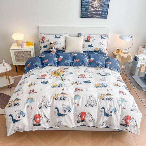 Layenjoy Juego De Funda De Edredón De Dinosaurio, Tamaño Ind