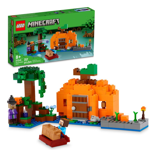 Lego Minecraft The Pumpkin Farm 21248 Building Toy, Acción P