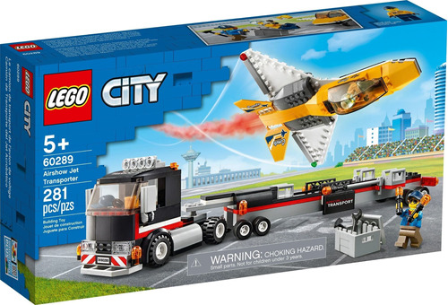 Kit De Construcción Lego City Airshow Jet Transporter 60289