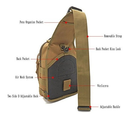 Brand: Dunnta Tactical Sling Bag, Military