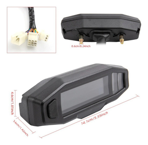 Velocímetro Digital Lcd Universal Para Motocicleta