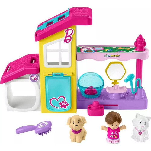 Fisher Price Little People Barbie Play And Care Pet Playset