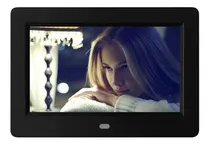 Comprar Porta Retrato Digital 7'' Som Video Controle Remoto Mp3 Mp4 Cor Preto