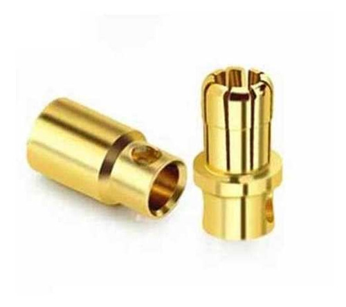 Conectores Bala Esc Par Macho Hembra - 8mm