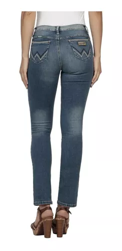 Pantalon Jeans Vaquero Cintura Alta Wrangler Mujer W07 - $ 591