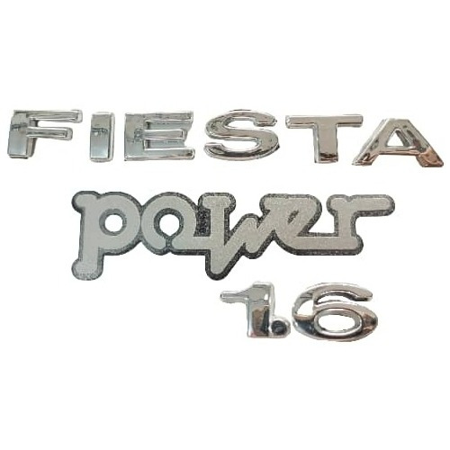 Kit Emblemas Letras Ford Fiesta 2004 2005 2006 2007 Power