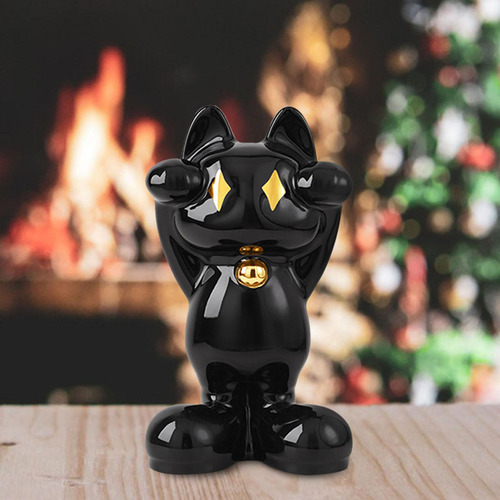 Estatua De Gato De La Fortuna, Decoración De Mesa, Artesanía