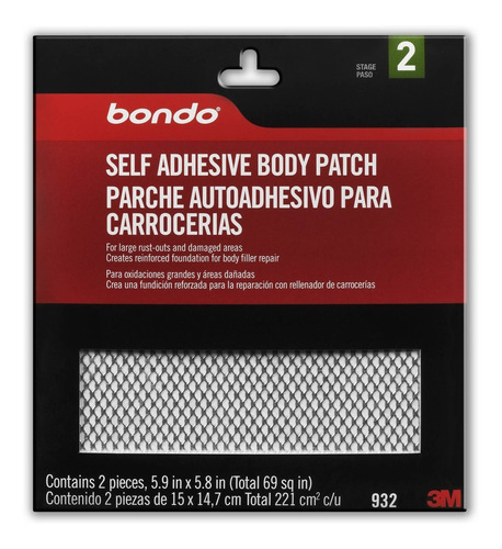 3m Bondo 932 Parche Autoadhesivo (12 Unidades)