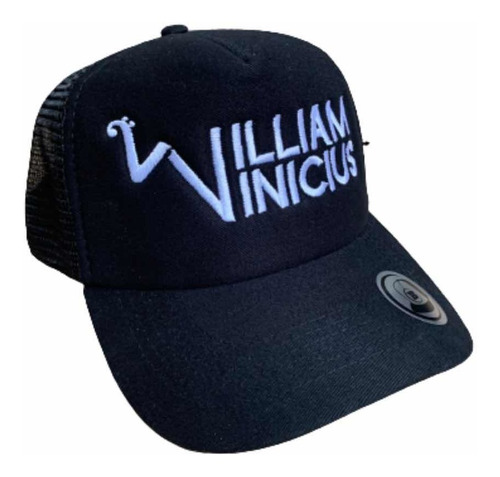 Boné Oficial William Vinicius *cor Preto (frete Já Incluso)