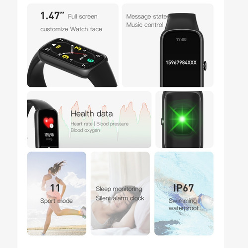 Smart Watch Reloj Inteligente Fralugio C11 Full Touch Hd Ips