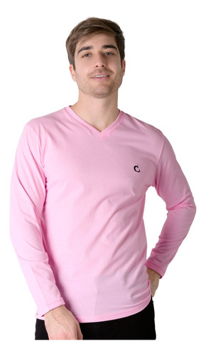 Playera Hombre Moda Camiseta Rosa Stfashion 61705003