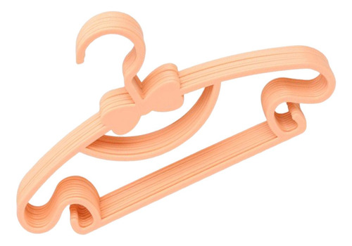 10x Percha De Ropa Multifuncional Secadora Naranja 29x17cm