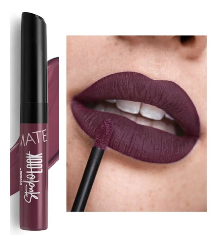 Labial Mate Líquido Studio Look Cyzone Berry Strong 