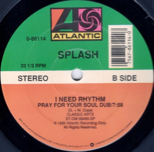 Maxi Vinilo Splash  I Need Rhythm (cerrado)