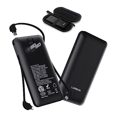 Lurbon 10000 Mah Portable Charger Power Bank Ultra Slim Exte