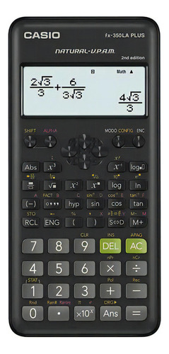 Calculadora Cientifica Casio Fx 350la Plus 2da Generación Color Negro