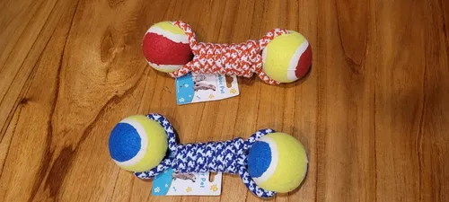 Juguete Perro Soga Pelotas Nudo Anti Ansiedad Premium