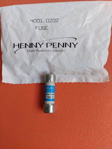 Henny Penny Fusible Sc 3 Amp Para Equipos Industriales 