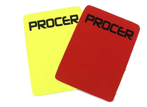 Tarjetas De Arbitro Profesional Procer Amarilla Y Roja